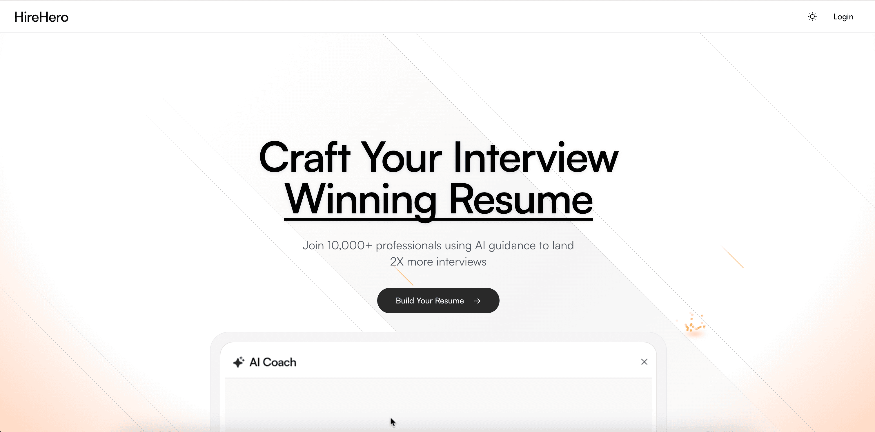 HireHeroAI homepage